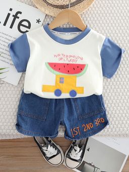 Hopscotch - 2-Piece Pure Cotton T-shirt and Shorts