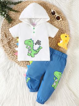 Hopscotch - 2-Piece Dinosaur Print T-shirt and Jogger