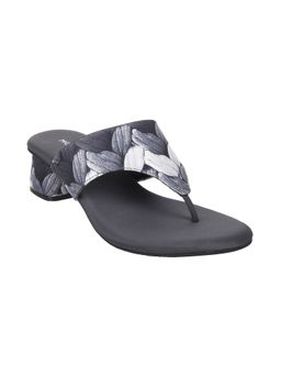 Mochi - Womens Grey Medium HeelsMochi Grey Synthetic Printed Women Heels