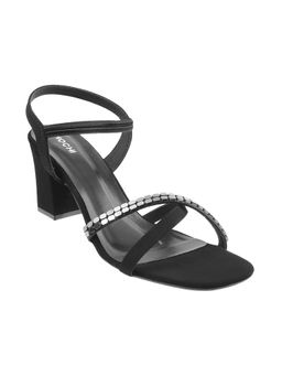 Mochi - Black Synthetic Embellished/sequined Women Slingback