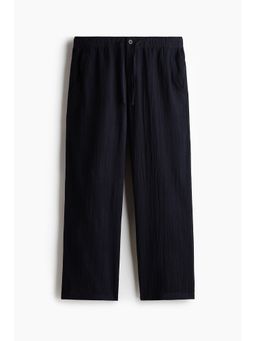 H&M - Men Blue Relaxed Fit Trousers