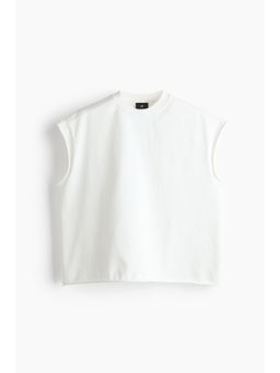 H&M - Men White Oversized Fit Boxy Vest Top