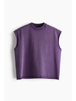 H&M - Men Purple Oversized Fit Boxy Vest Top