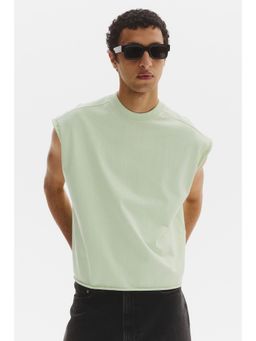 H&M - Men Green Oversized Fit Boxy Vest Top