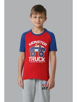 Van Heusen - Boys Smart Tech & Easy Stain Release T-Shirt - Turkey Red