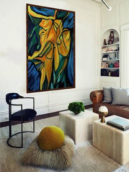 The Art House - Abstract Painting Multicolor (40X30 Inches)