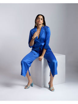 QONA - Women Palermo Belted Blazer Blue (Set of 2)