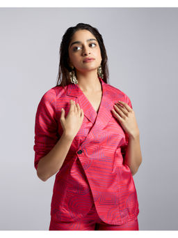 QONA - Women Captain Blazer Pink