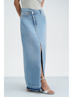 FREAKINS - Seaside Soiree Denim Maxi Skirt