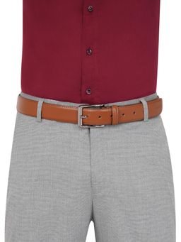 Aeropostale - Men Leather Belt Allentown - Tan