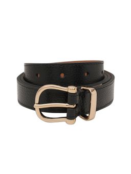 United Colors of Benetton - Women Leather Belt Nora Trace - Black