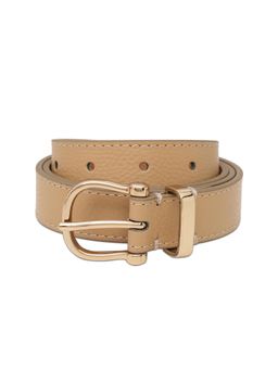 United Colors of Benetton - Women Leather Belt Nora Trace - Beige