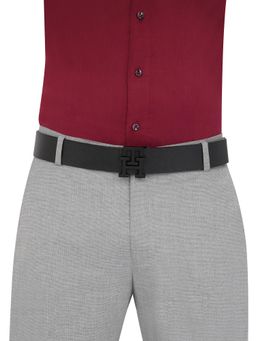 Tommy Hilfiger - Men Reversible Leather Belt Arklow - Black & Black