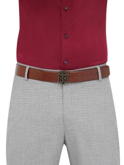Tommy Hilfiger - Men Reversible Leather Belt Athlone - Tan & Black
