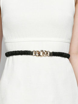 Twenty Dresses by Nykaa Fashion - Black Solid Dress Belt