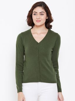 Madame - Women Olive Cardigans