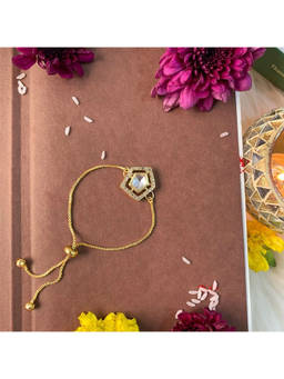 I Jewels - Designer Pearl Hanging Lumba Bracelet