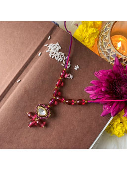 I Jewels - Designer Pearl Hanging Lumba Bracelet