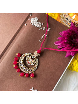 I Jewels - Pink Designer Pearl Hanging Lumba Bracelet