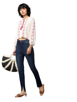 ONLY - Women Embroidered Pink Top