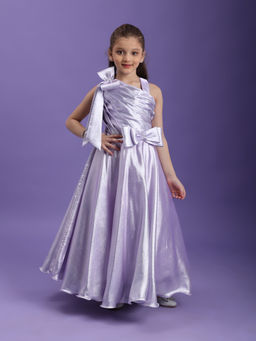 Tiny Kingdom - T-Issue Woven Sleeveless Floral Applique Detailed Gown