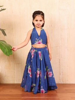 Evaraah - Amber Skirt With Top Blue