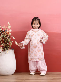 Evaraah - Elira Kurta With Salwar And Dupatta Pink