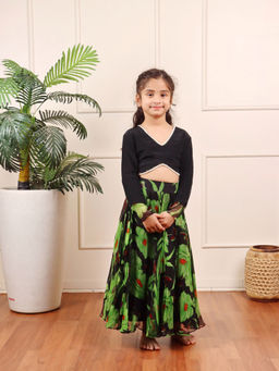 Evaraah - Velora Skirt With Top Black