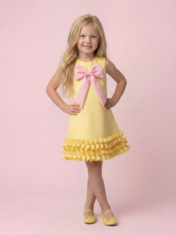 MIAKKI - Pink Bow Delight Dress