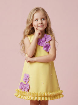 MIAKKI - Pastel Petal Charm Dress