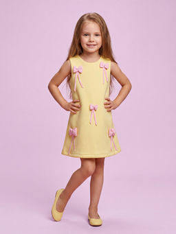 MIAKKI - Pink Bow Delight Dress