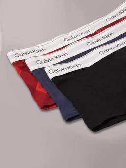 Calvin Klein - Multi-Color Solid Mid Rise Trunks (Pack Of 3)