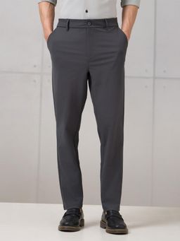 Technosport - Men Solid Trousers with DURACOOL+ - Grey