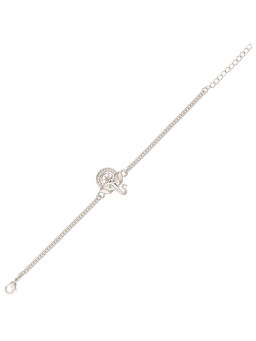 Voylla - Silver Tone Bracelet Style Rakhi