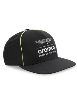 Puma - Aston Martin F1 Flat Brim Logo Print Cap