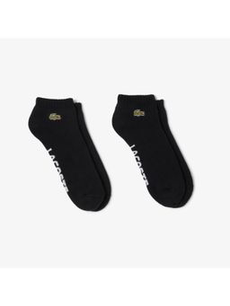 Lacoste - Embroidered Sport Socks-Black (Pack of 2)