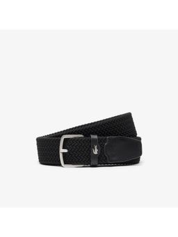 Lacoste - Black Stretch Canvas Strap Belt