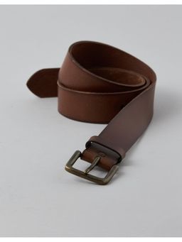 American Eagle - Brown Square Buckle Leather Belt