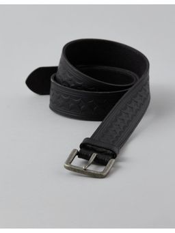 American Eagle - Black Tooled Leather Belt
