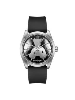Palm Angels - Stainless Steel White Sunray Dial Printed Black Graphic Watch - PMWGM0000301 (M)