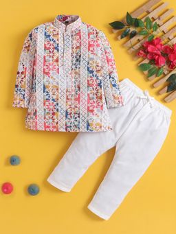 Jeetethnics - Boys Multi Kurta Pyjama Set