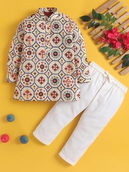 Jeetethnics - Boys Ethnic Printed Kurta Pyjama Set