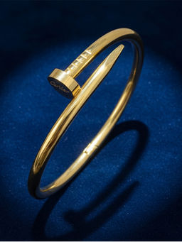 I Jewels - Stylish Gold Plated Stylish Kada