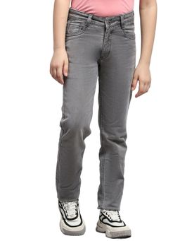 Monte Carlo - Boys Grey Cotton Blend Jeans