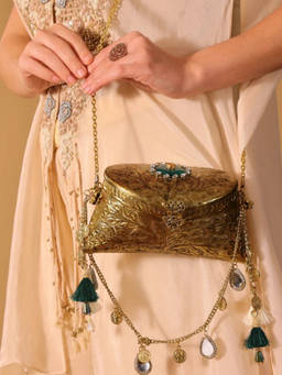 Adwita - Ayca Mini Gold Bag