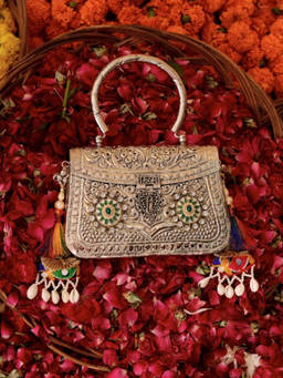 Adwita - Ragini Silver Clutches Bag