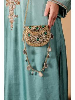 Adwita - Mini Kundan Mirror Sling Bag