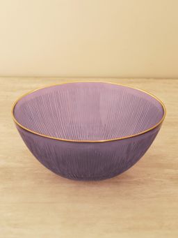 Pure Home + Living - Lilac Radial Glass Serving Bowl