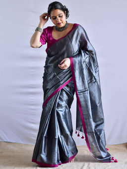 Sundarii - Baadal Tissue with Unstitched Blouse
