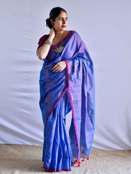 Sundarii - Mayur Tissue with Unstitched Blouse